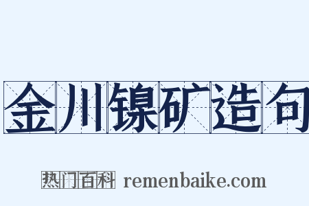 金川镍矿造句是什么意思的图片